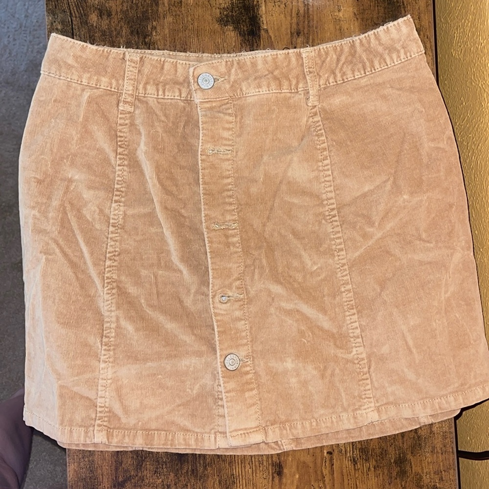 Corduroy khaki skirt!